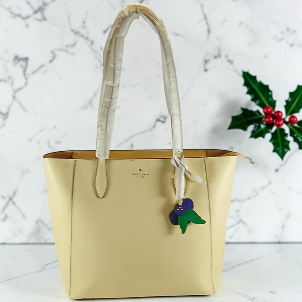 NWT - Kate Spade New York Dana Saffiano Yellow Leather Tote Bag